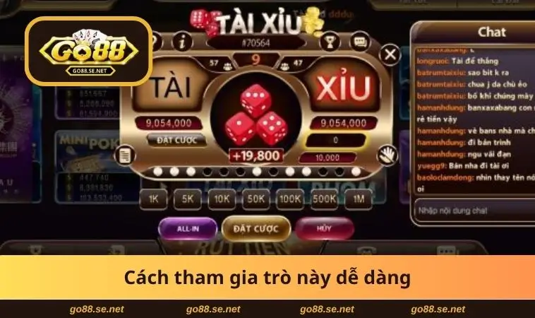Cách tham gia trò này dễ dàng