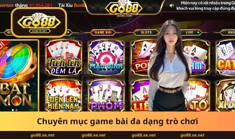 Chuyên mục game bài đa dạng trò chơi