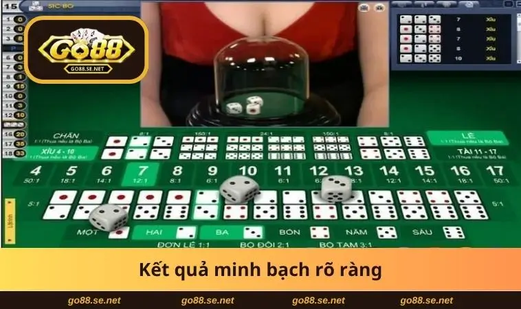 Tài Xỉu Livestream GO88 - Cược Thông Minh, Thắng Nhiều 2 Kết quả minh bạch rõ ràng