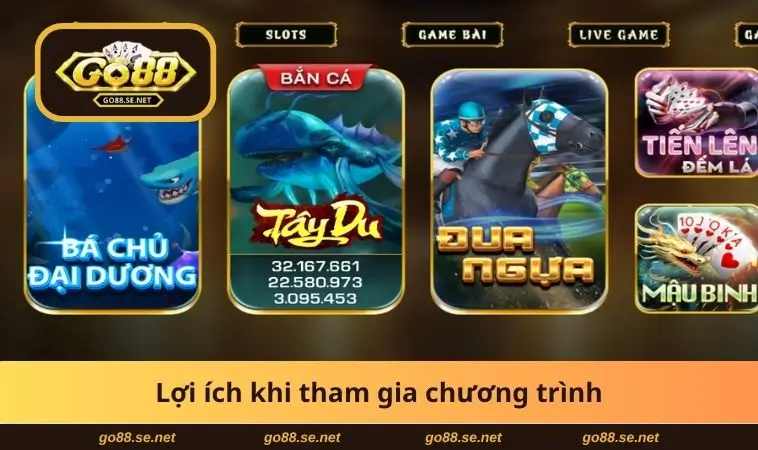 Đại Lý GO88 2 Lợi ích khi tham gia