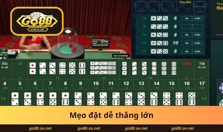 Tài Xỉu Livestream GO88 - Cược Thông Minh, Thắng Nhiều 3 Mẹo đặt dễ thắng lớn