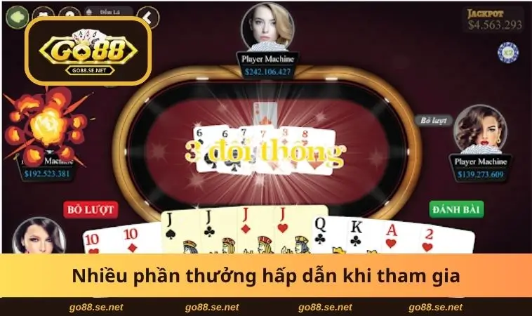 Nhiều phần thưởng khi tham gia