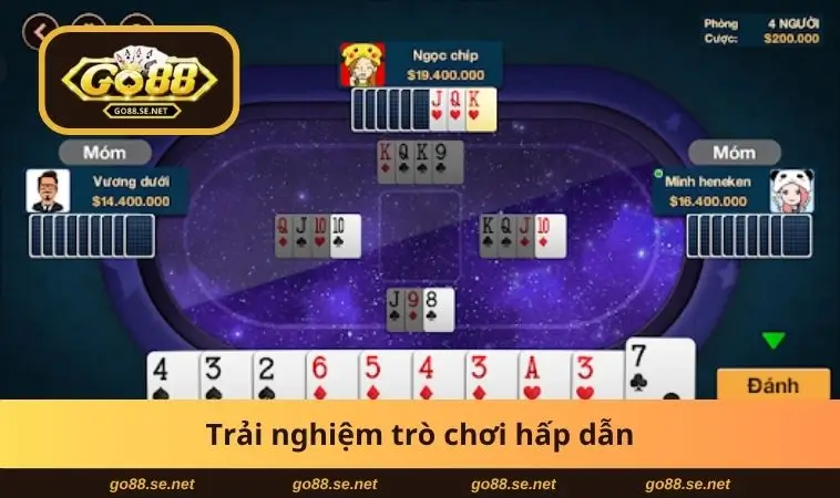 Trải nghiệm trò chơi hấp dẫn